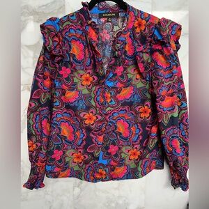 Sugarlips Vibrant Floral Blouse - Multicolor